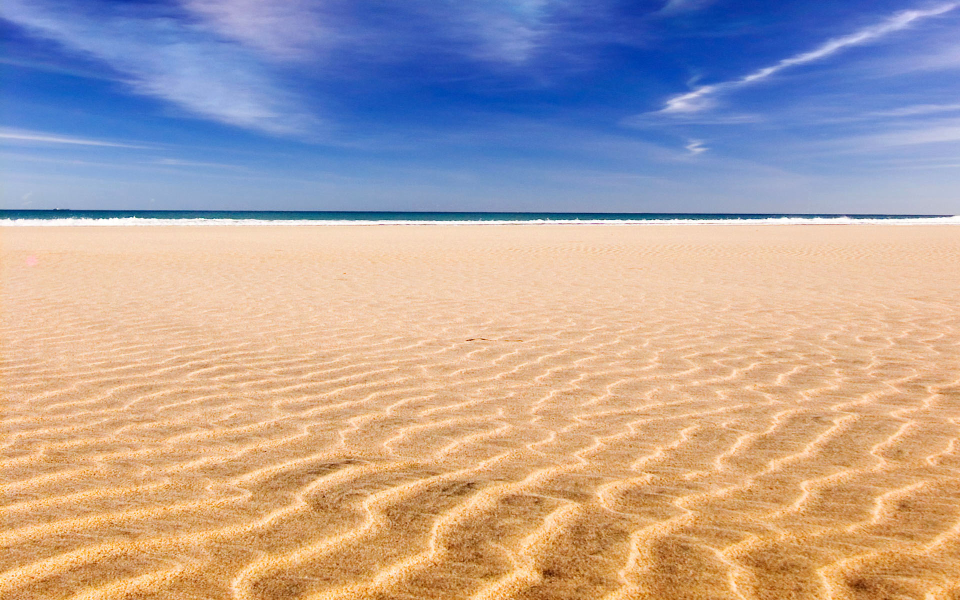 океан, пейзажи, песок, пляжи - обои на рабочий стол