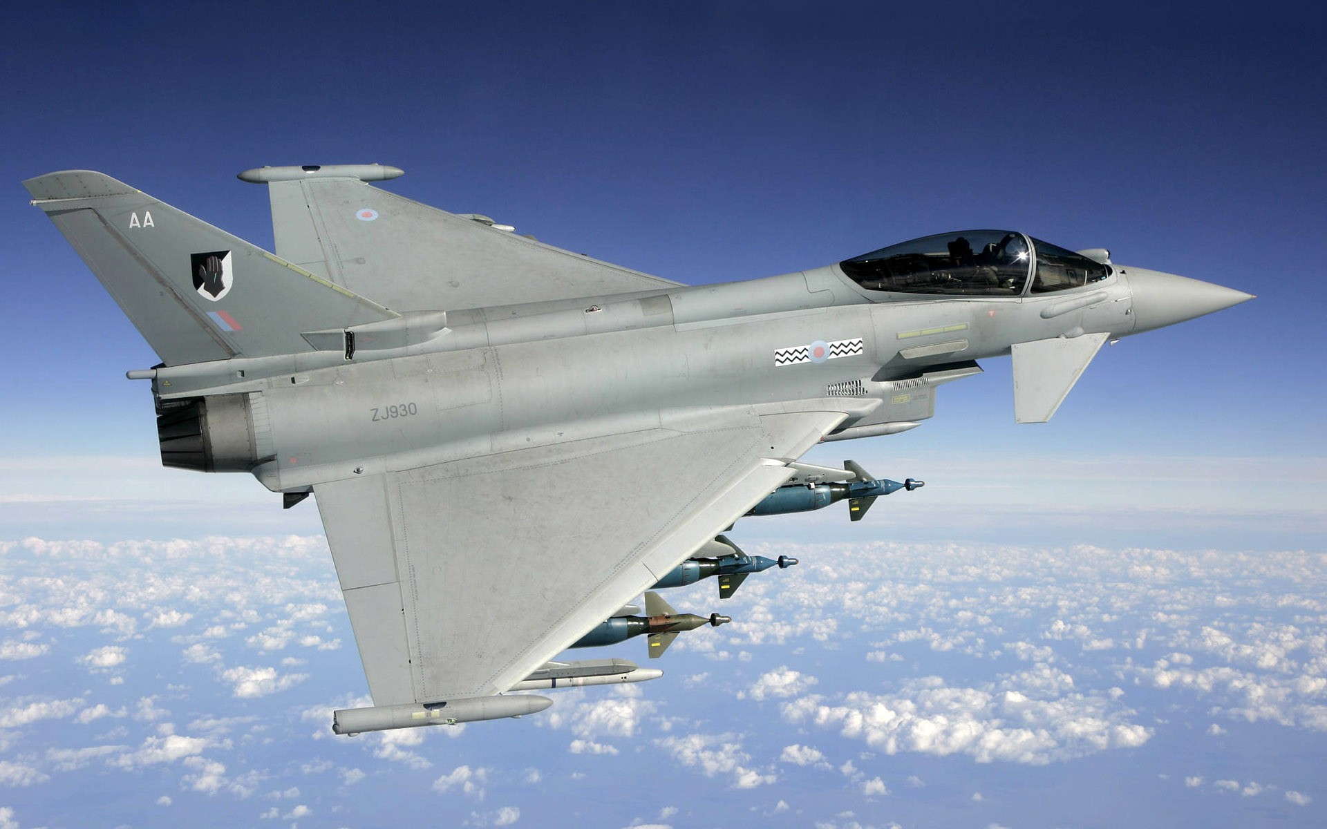 самолет, война, Eurofighter Typhoon - обои на рабочий стол