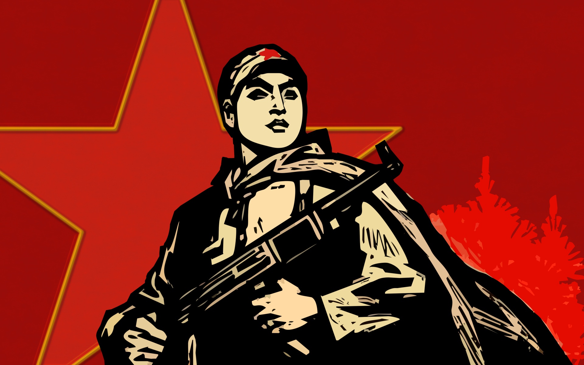 солдаты, коммунизм, звезды - обои на рабочий стол