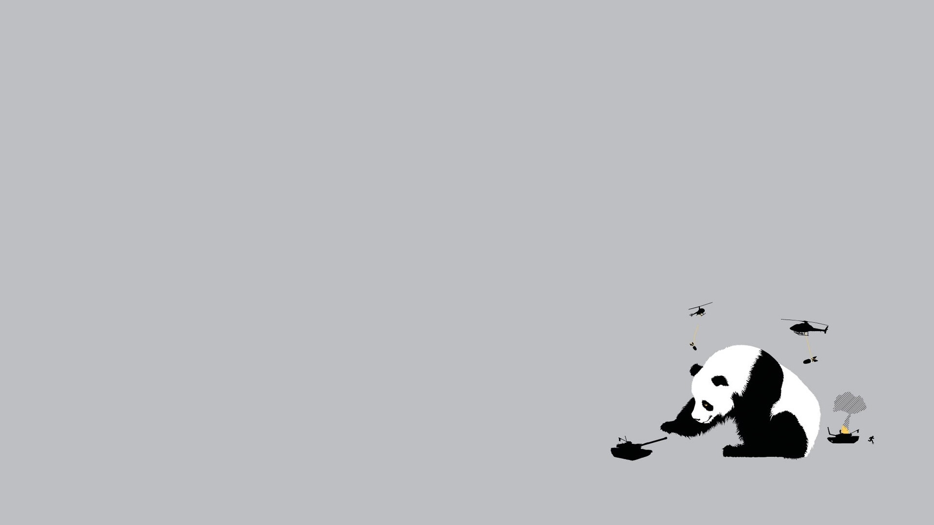 Панда фон