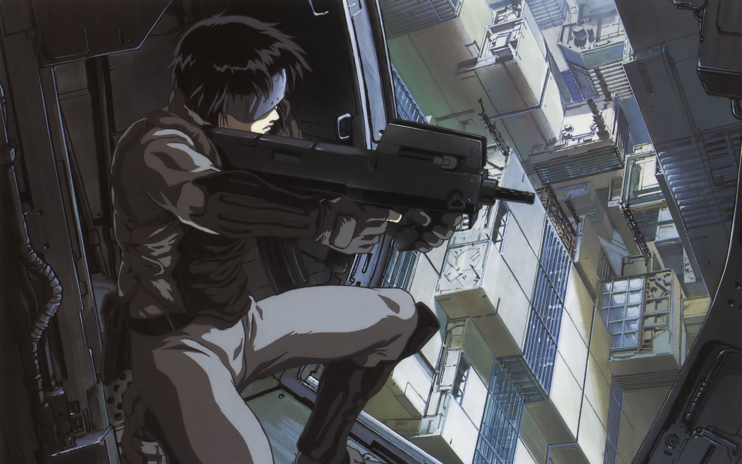 пистолеты, Кусанаги Мотоко, главный, аниме, Призрак в доспехах - обои на рабочий стол