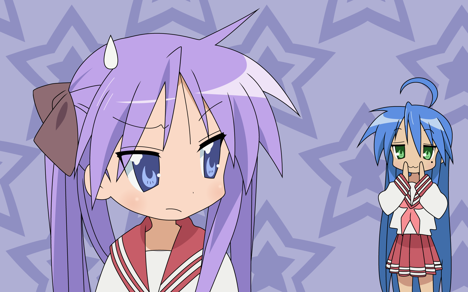 Счастливая Звезда (Лаки Стар), школьная форма, Хиираги Кагами, Izumi Konata - обои на рабочий стол