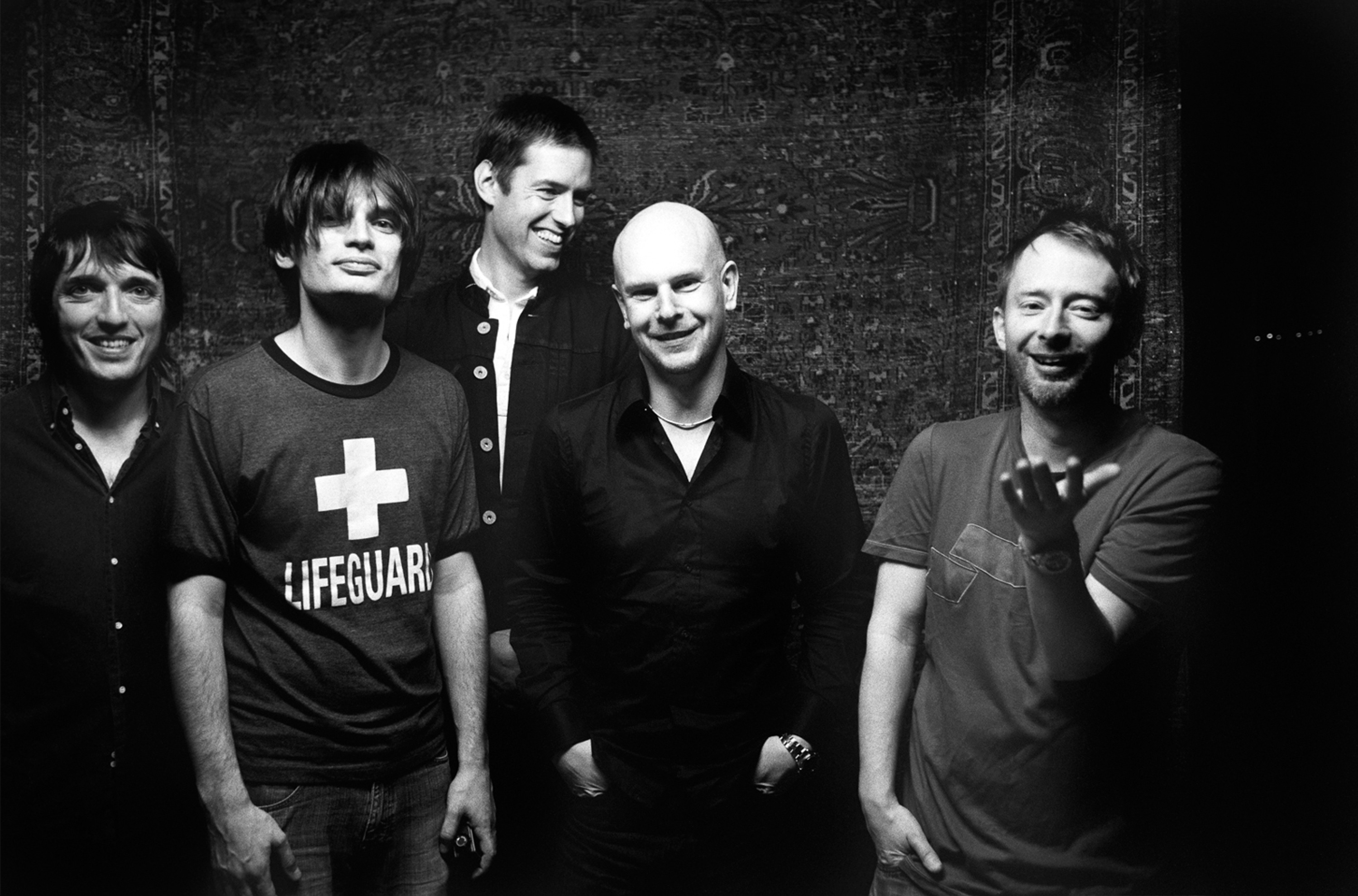 Radiohead, оттенки серого, музыкальные группы, Дэнни Клинч - обои на рабочий стол