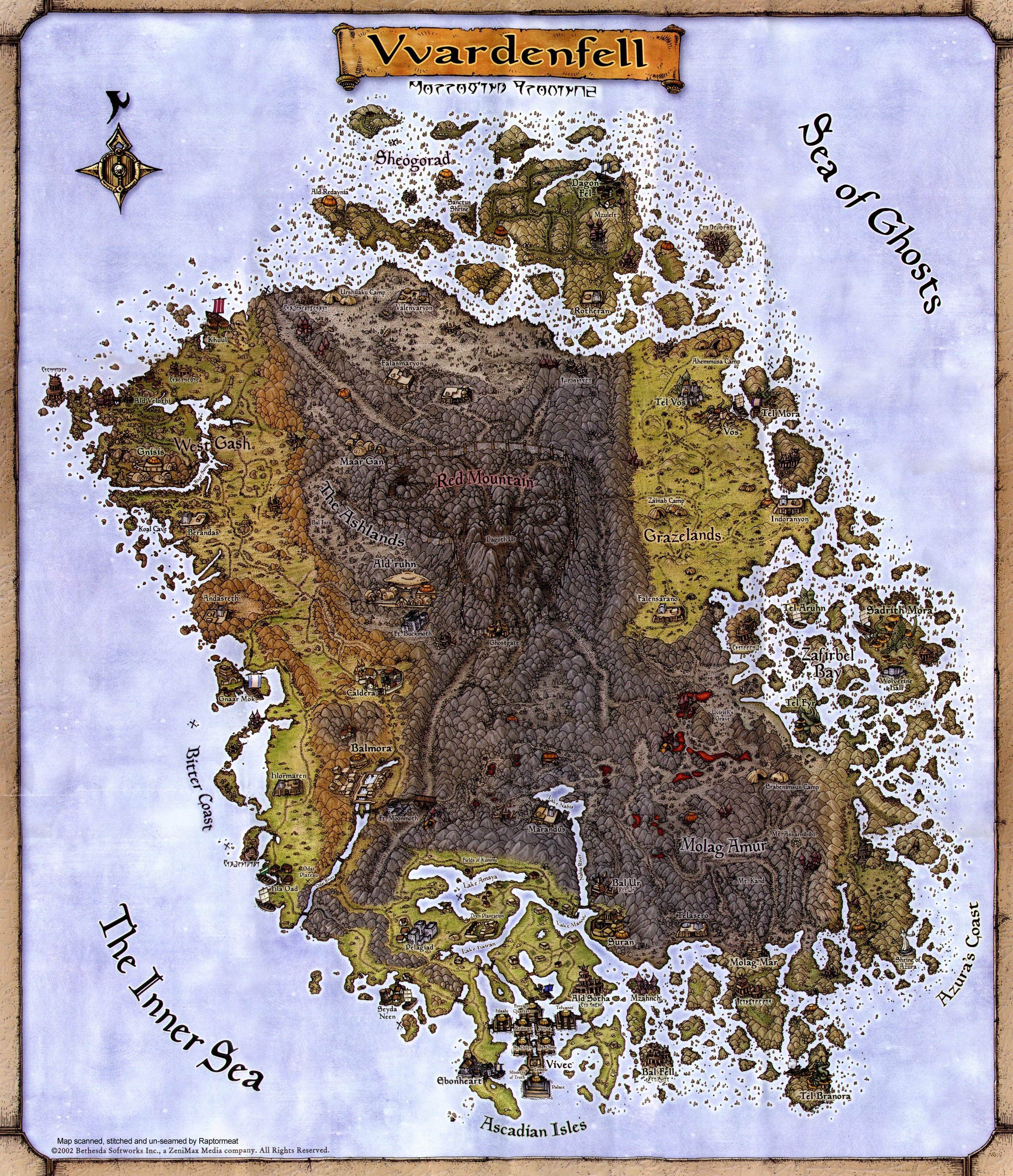 карты, Elder Scrolls III : Morrowind - обои на рабочий стол