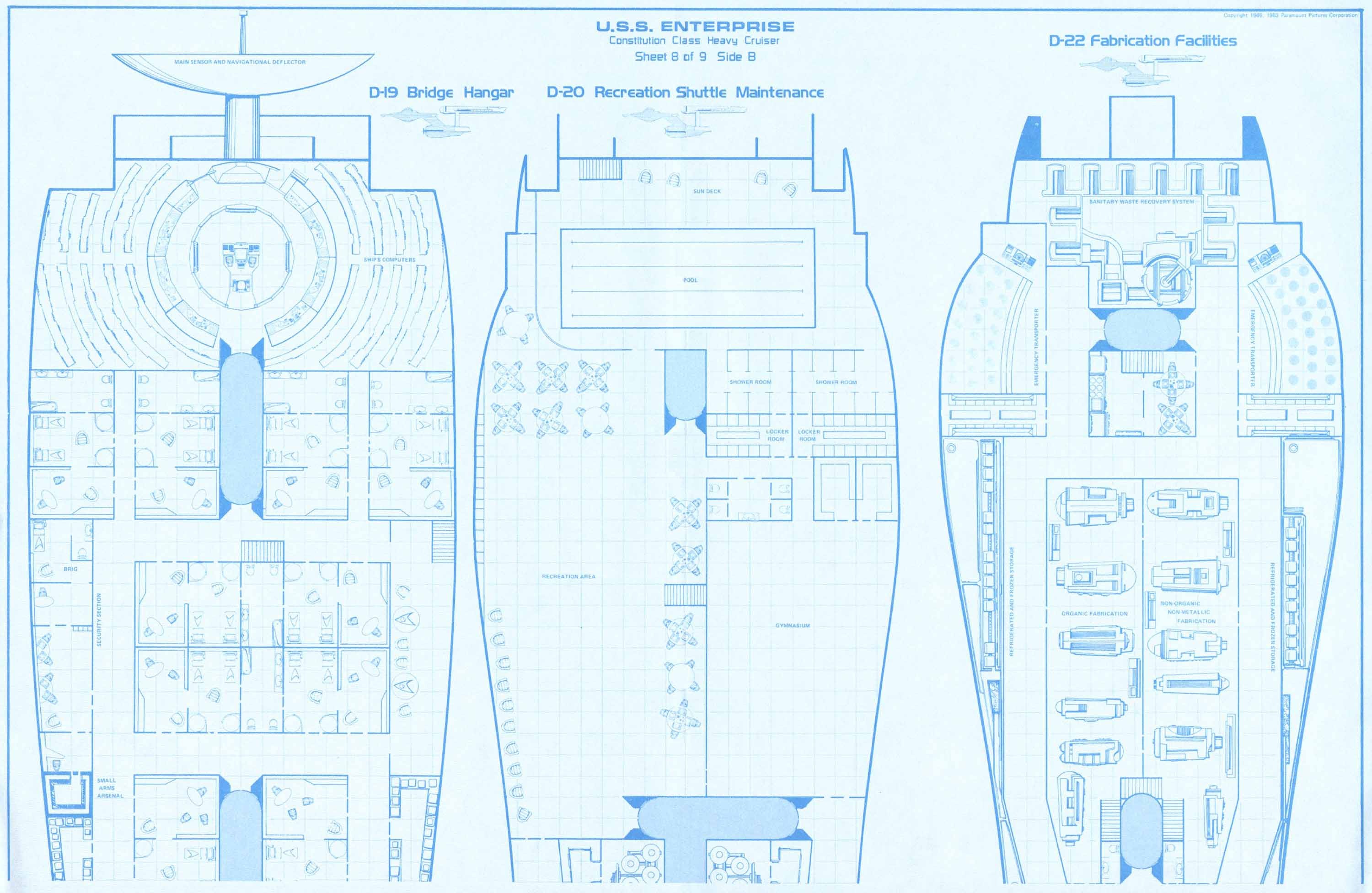 звездный путь, чертежи, космические корабли, транспортные средства, USS Enterprise, Star Trek схемы - обои на рабочий стол