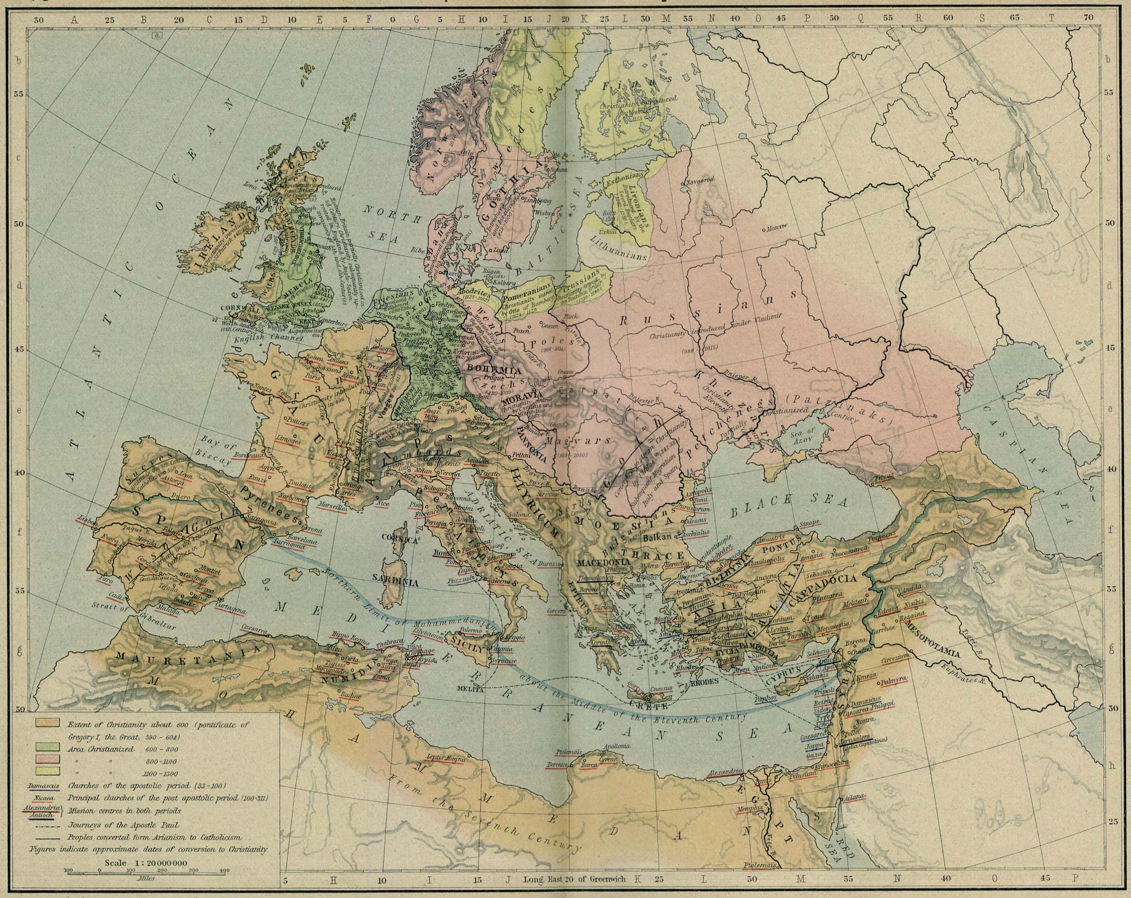 Европа, карты, древний - обои на рабочий стол