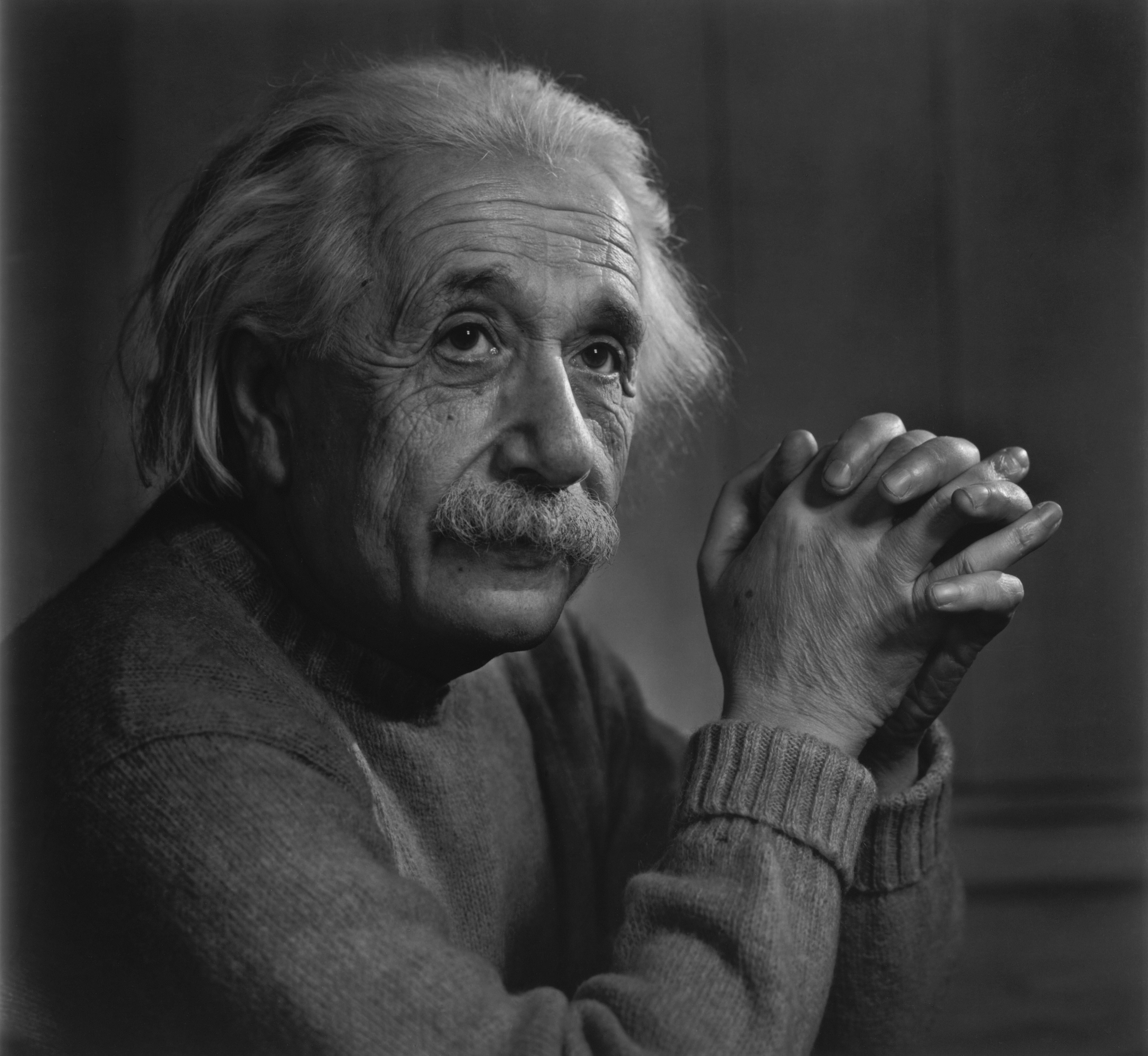 оттенки серого, Альберт Эйнштейн - обои на рабочий стол