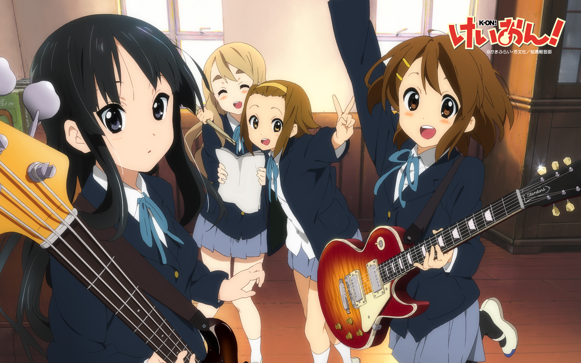 K-ON! (Кэйон!), аниме девушки - скачать бесплатные обои / oboi7.com