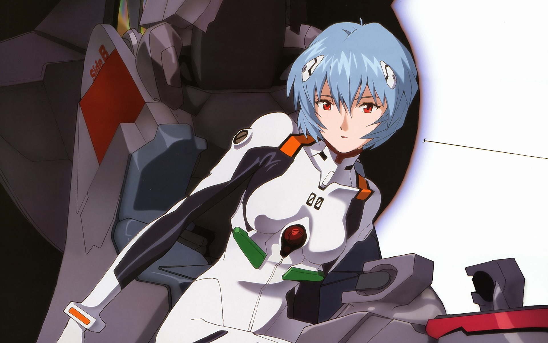 Ayanami Rei, Neon Genesis Evangelion (Евангелион), синие волосы - скачать  бесплатные обои / oboi7.com