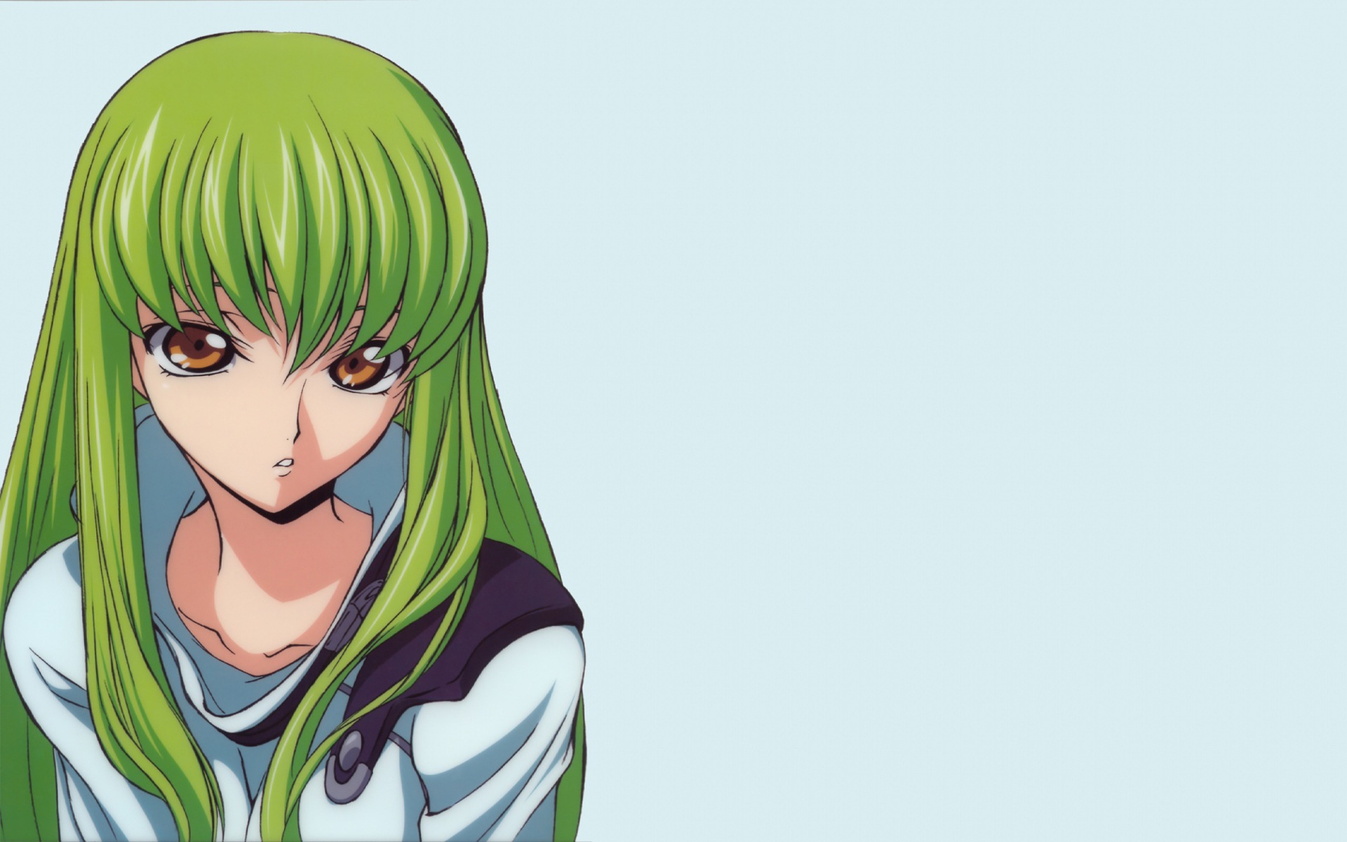 Code Geass (Код Гиас), C.C., простой фон - скачать бесплатные обои /  oboi7.com