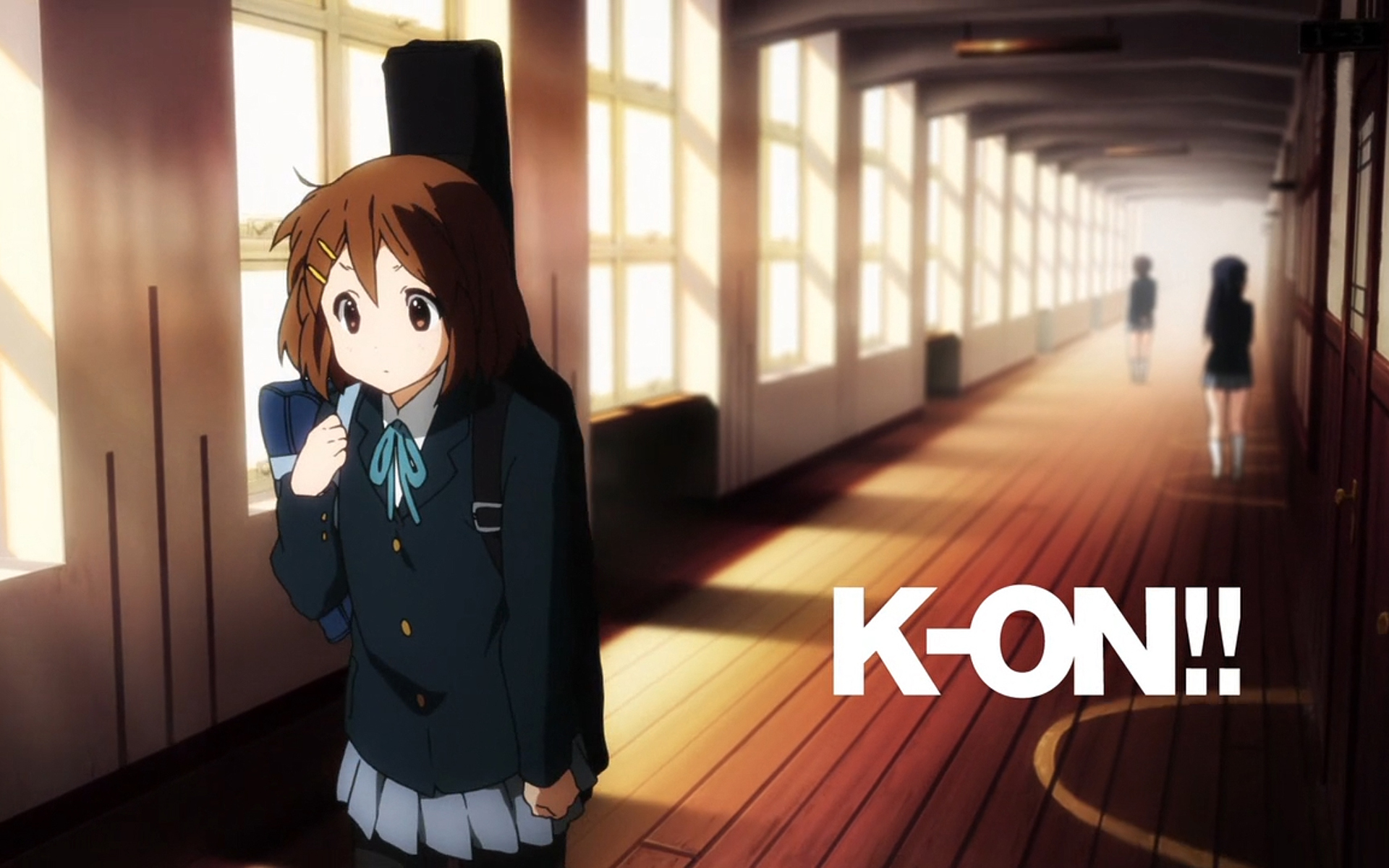 K-ON! (Кэйон!), школьная форма, Hirasawa Юи, аниме девушки - скачать  бесплатные обои / oboi7.com