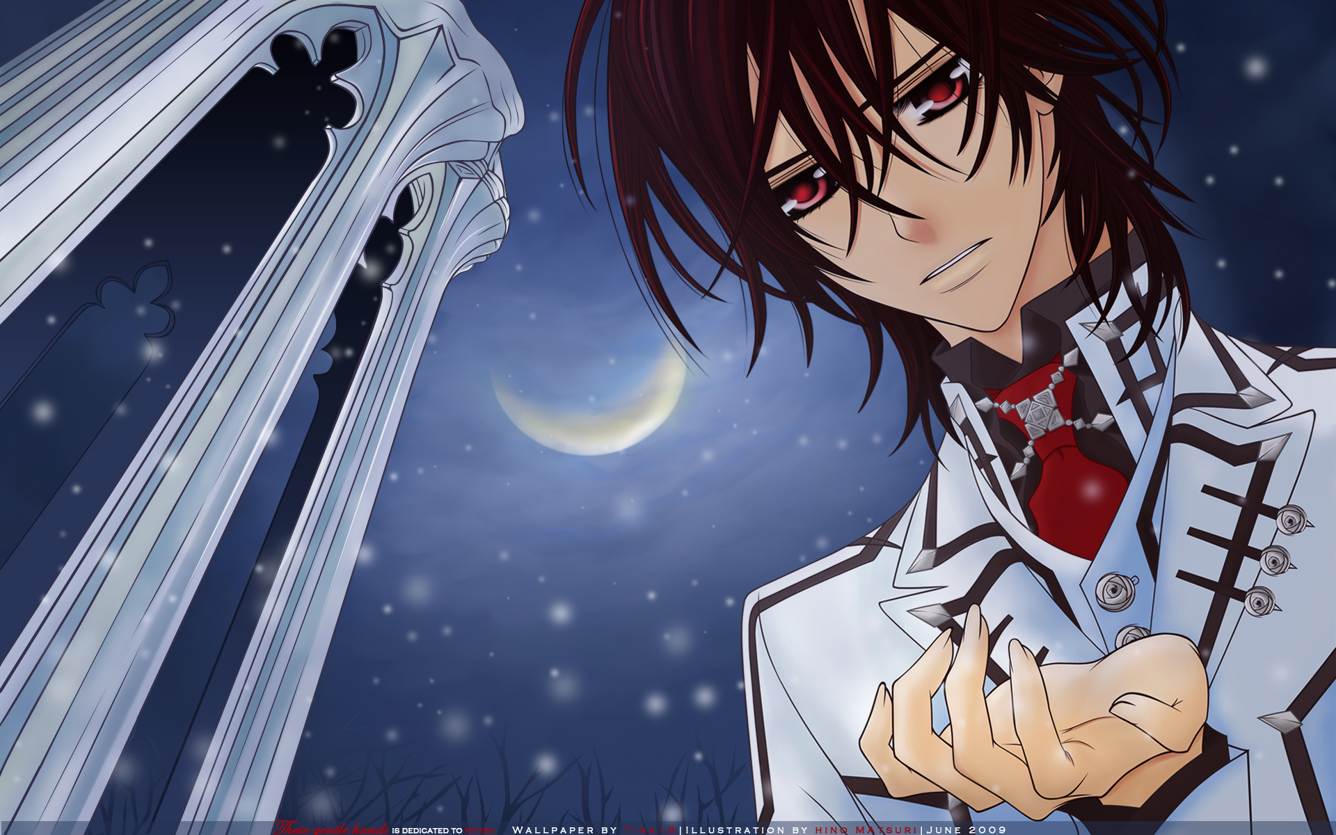 Луна, Vampire Knight, аниме, Куран Канаме - скачать бесплатные обои /  oboi7.com