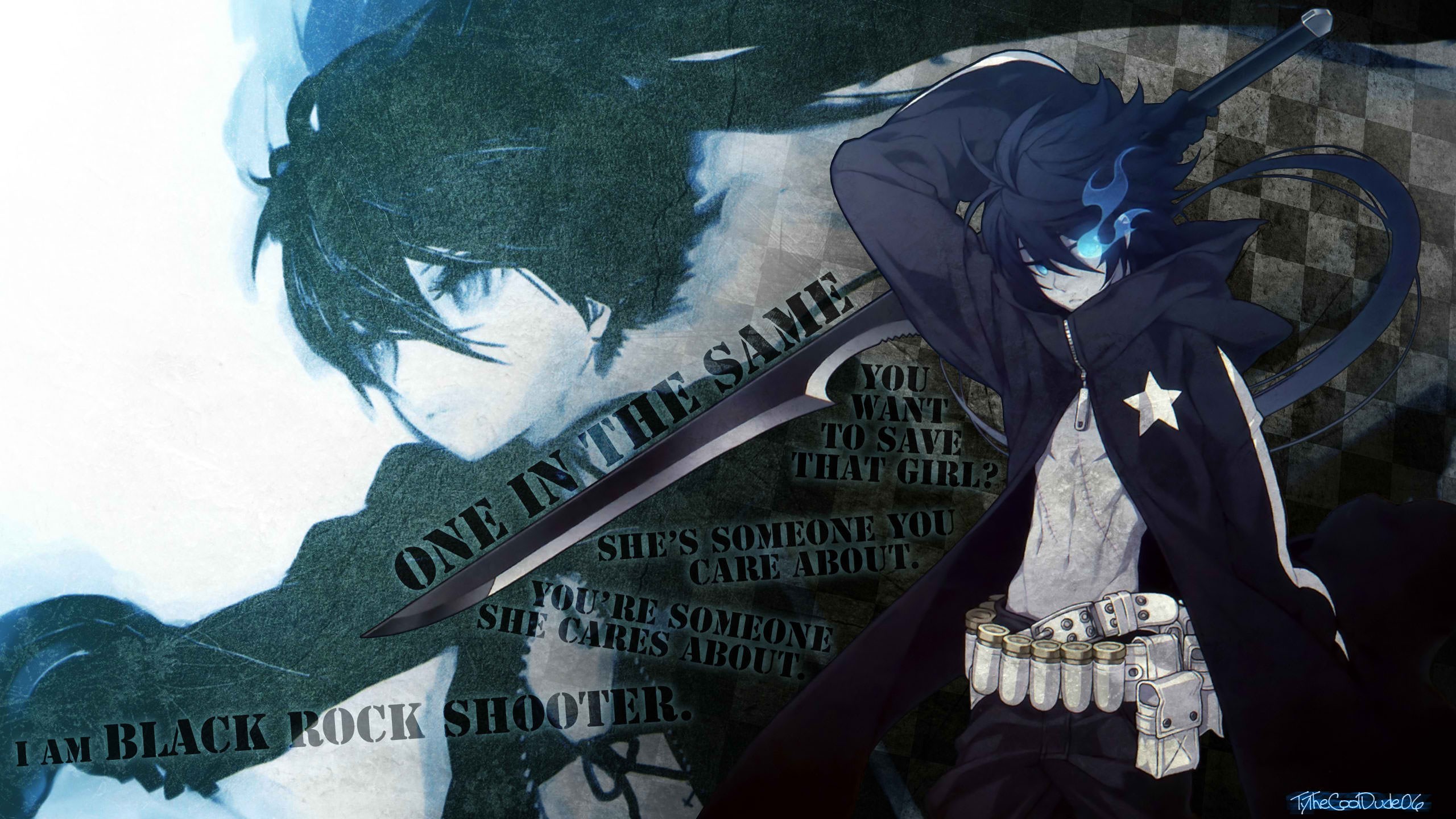 Black Rock Shooter, аниме девушки - Просмотреть, изменить размер и скачать  HD обои / oboi7.com