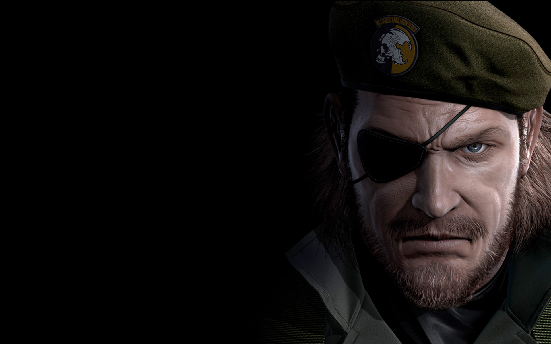 Metal Gear Solid, Eyepatch, Peace Walker, берет, Big Boss - обои на рабочий стол