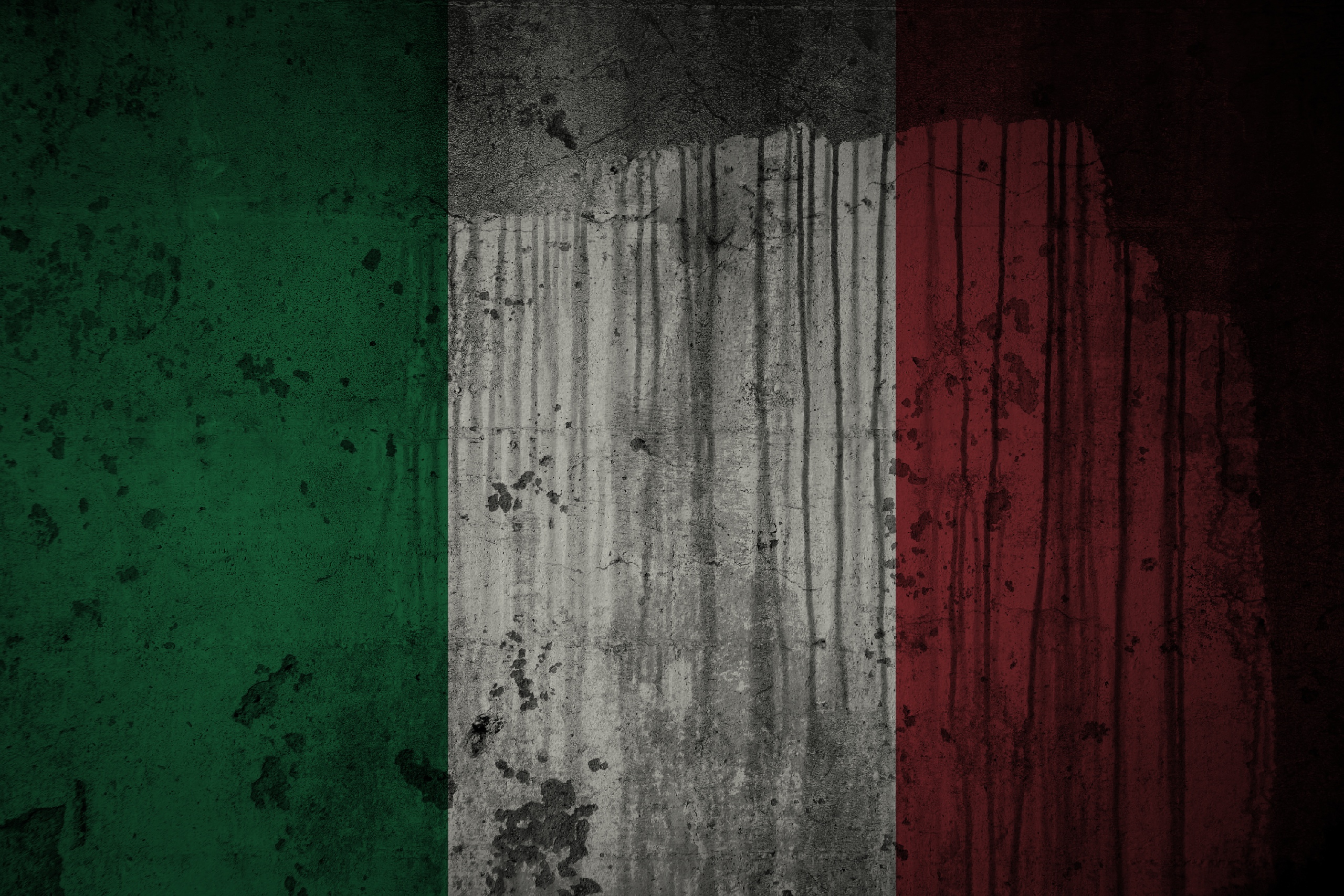 гранж, флаги, итальянский, Италия - обои на рабочий стол