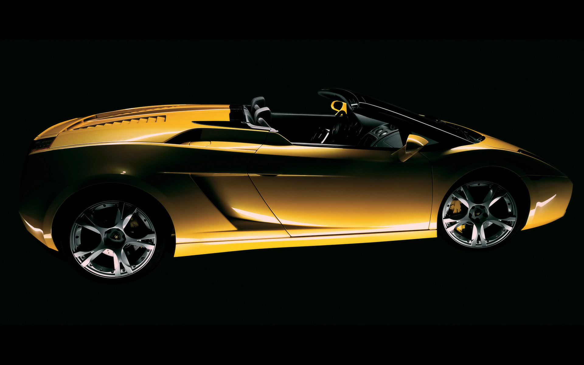 автомобили, транспортные средства, Lamborghini Gallardo, вид сбоку, желтые автомобили, итальянские автомобили - обои на рабочий стол