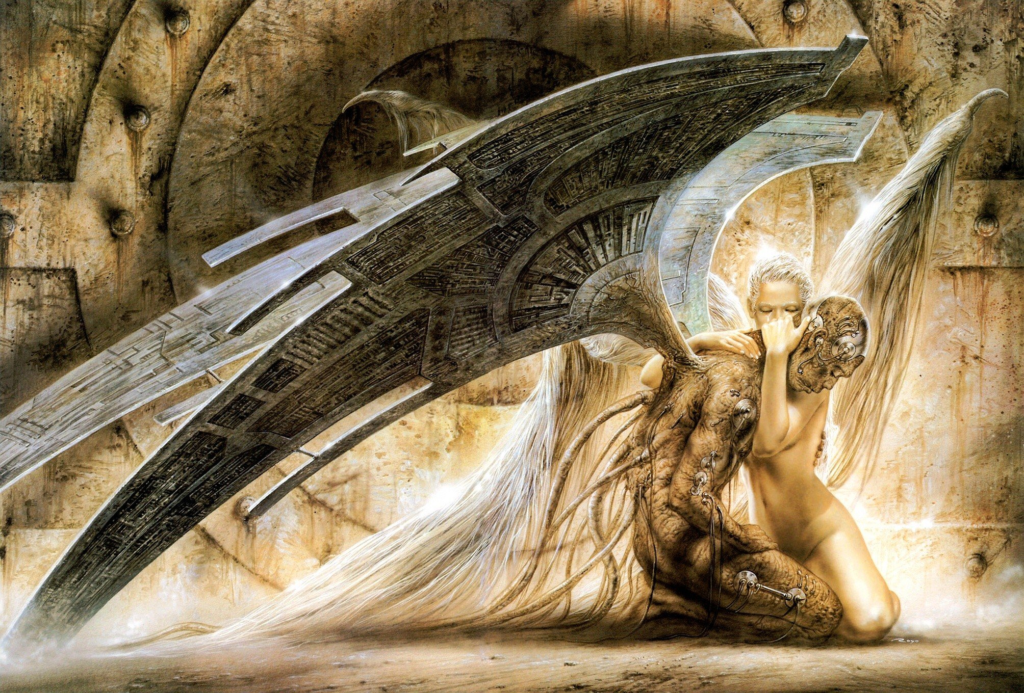 ангелы, Луис Ройо, цифровое искусство - обои на рабочий стол