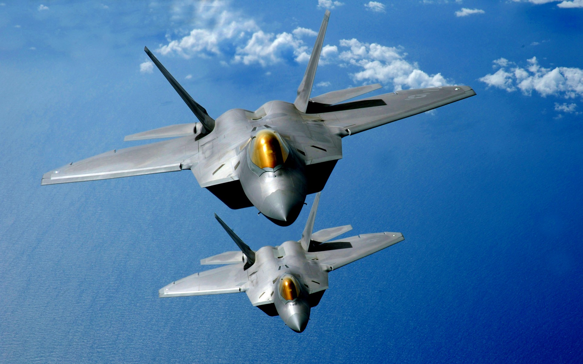 самолет, военный, F-22 Raptor - обои на рабочий стол
