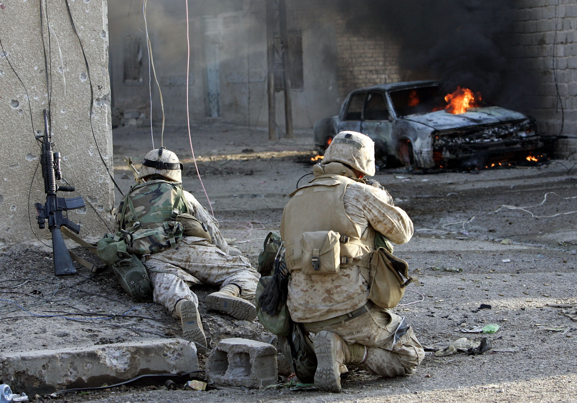 Бои в крупном городе. Фаллуджа Ирак штурм 2004.