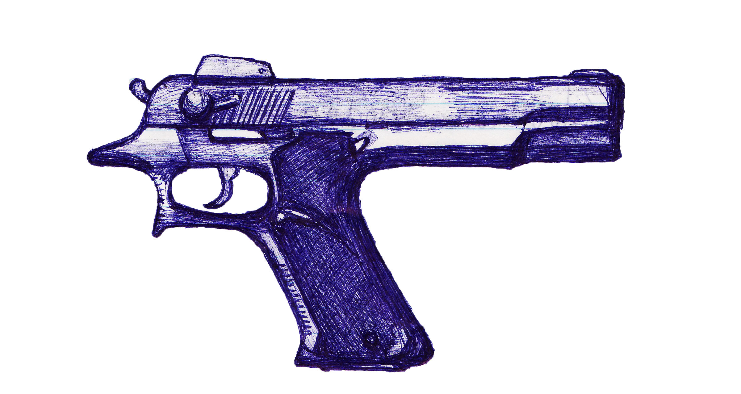Эскиз немецкого пистолета