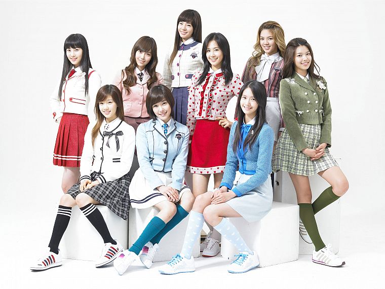 девушки, школьная форма, Girls Generation SNSD (Сонёсидэ), знаменитости - обои на рабочий стол