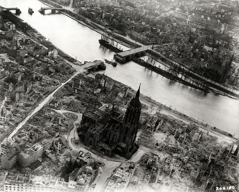 уничтожены, Вторая мировая война, Франкфурт - обои на рабочий стол