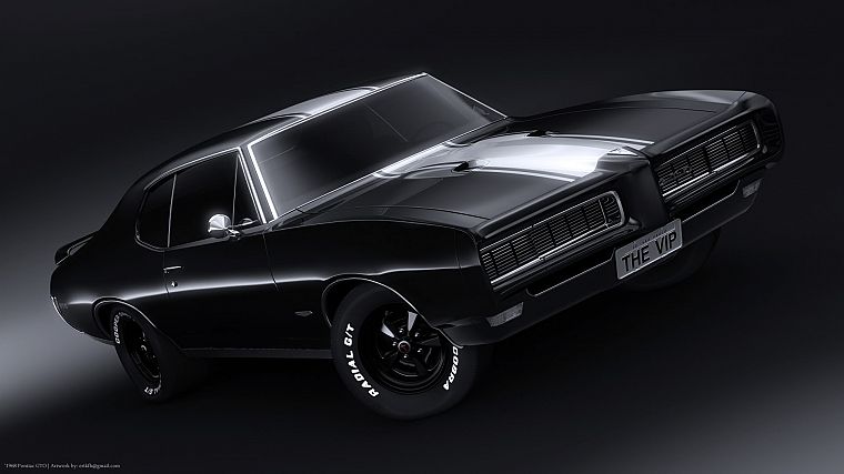 черный цвет, Pontiac, Pontiac GTO - обои на рабочий стол