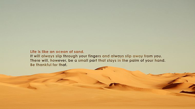 песок, пустыня, цитаты, вдохновляющие - обои на рабочий стол