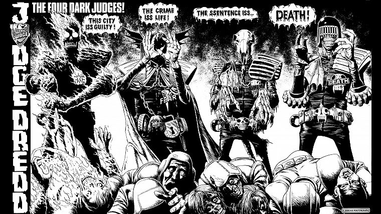 судья Дредд, комиксы - обои на рабочий стол