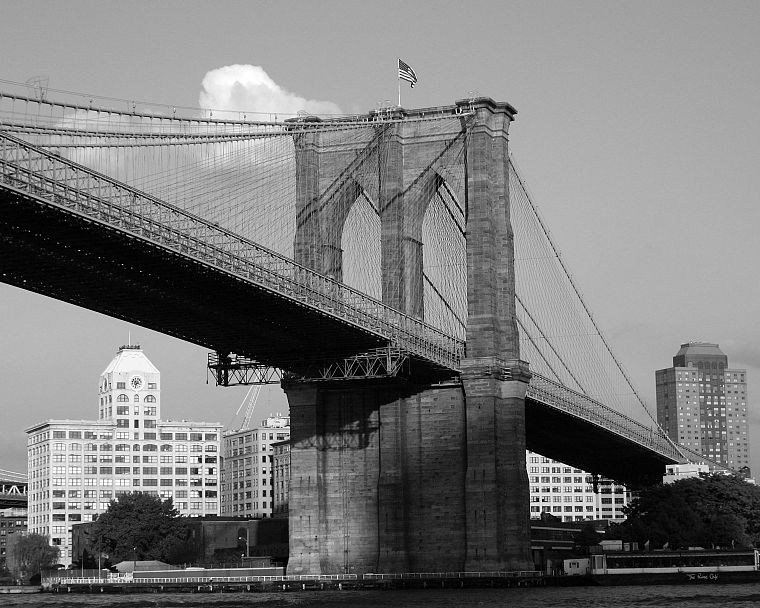 Бруклинский мост, Нью-Йорк - обои на рабочий стол