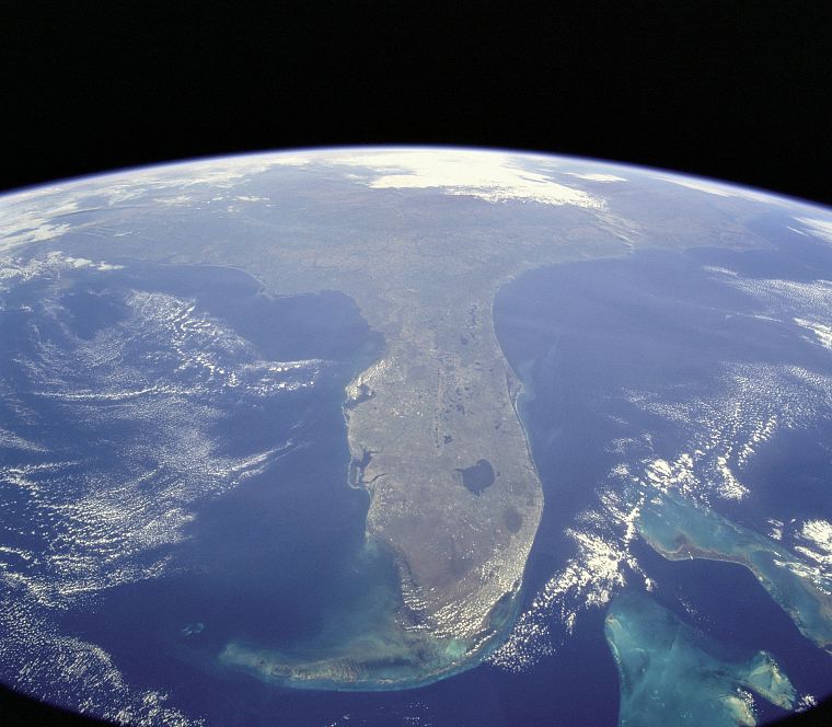 космическое пространство, Земля, Флорида - обои на рабочий стол