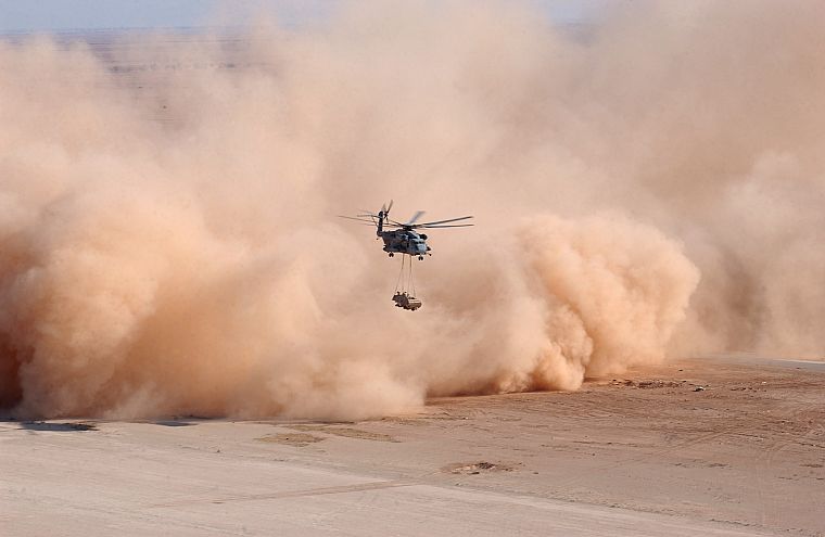 военный, вертолеты, пыль, транспортные средства - обои на рабочий стол