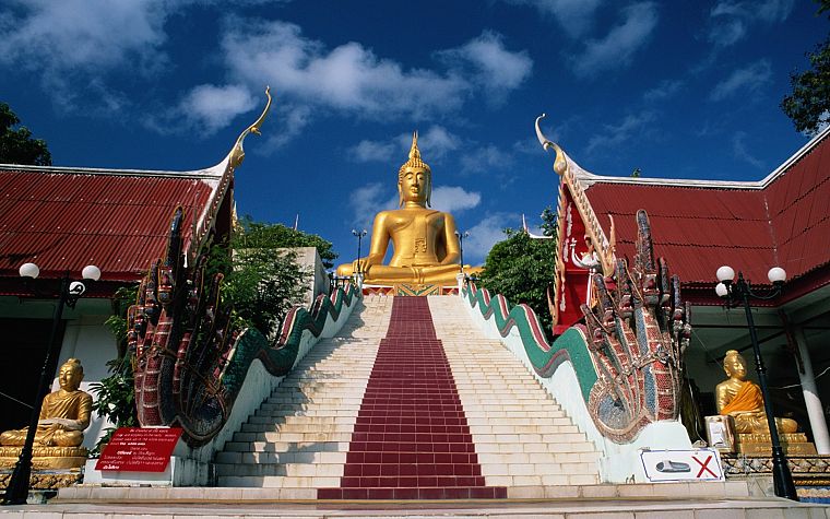 лестницы, религия, нага, Будда, Таиланд, храмы - обои на рабочий стол