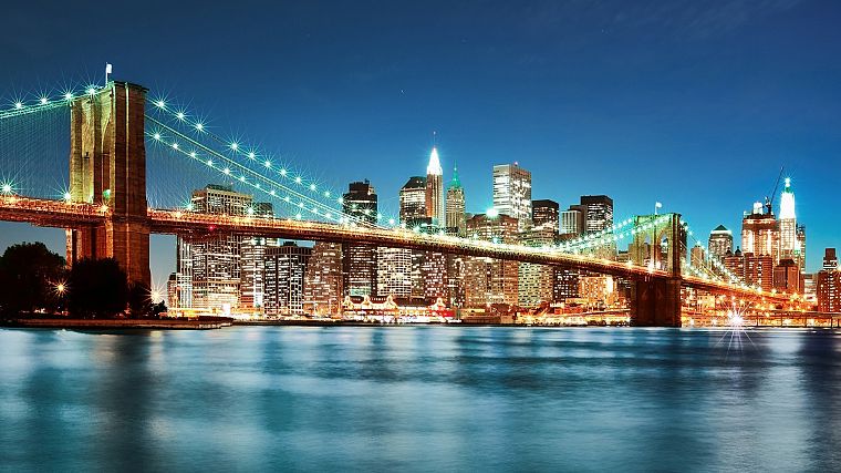 мосты, Нью-Йорк, недопустимый тег - обои на рабочий стол