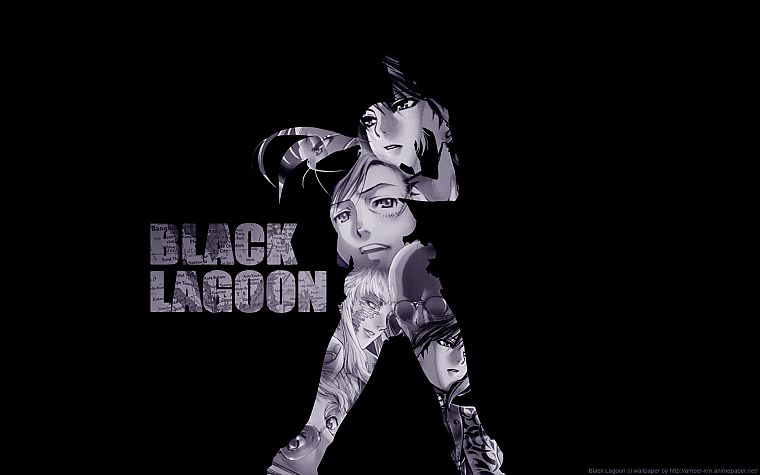 Black Lagoon, Revy, простой фон - обои на рабочий стол