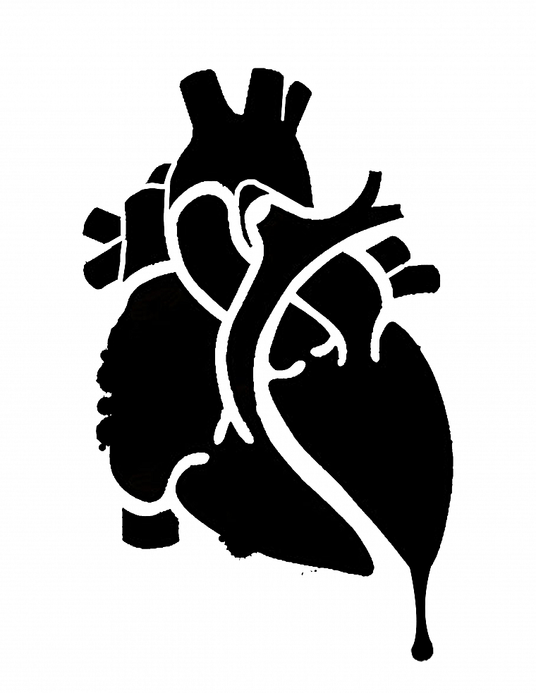 черно-белое изображение, формы, сердца - обои на рабочий стол