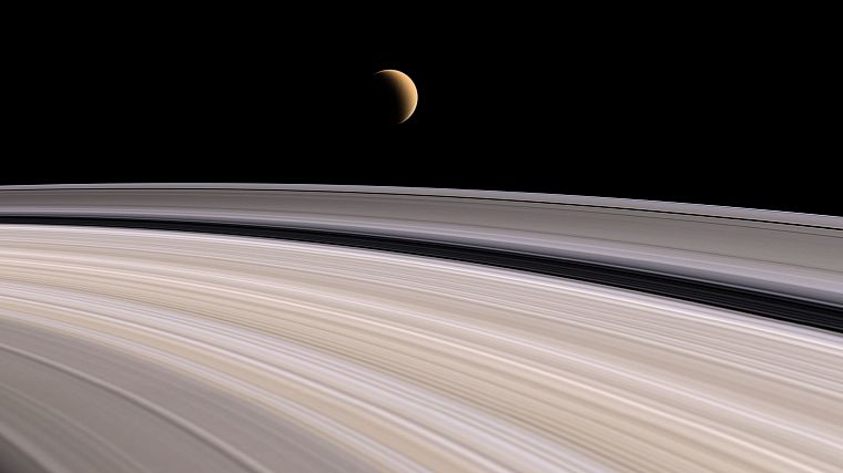 Солнечная система, планеты, кольца, Сатурн - обои на рабочий стол