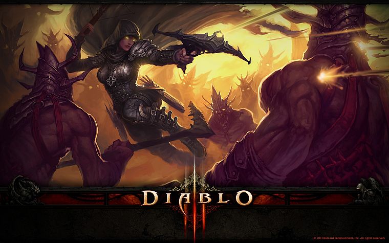 видеоигры, Фэнтази, Demon Hunter, Blizzard Entertainment, Diablo III - обои на рабочий стол