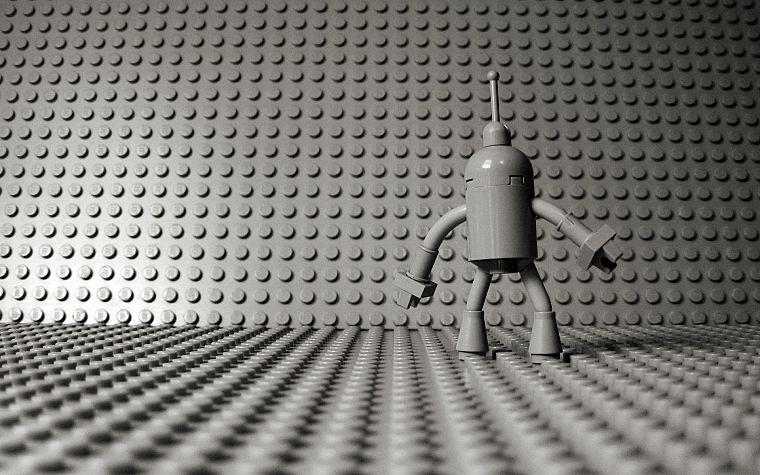 Футурама, Bender, Лего - обои на рабочий стол