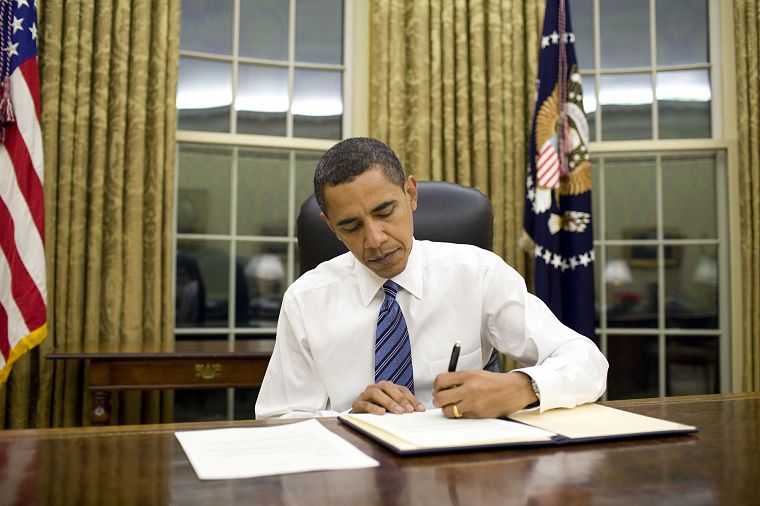 президенты, Барак Обама, Президенты США, Американский флаг - обои на рабочий стол