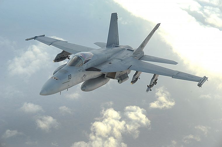 Hornet самолетов, F- 18 Hornet, реактивный самолет, F / A- 18 Hornet, бойцы - обои на рабочий стол