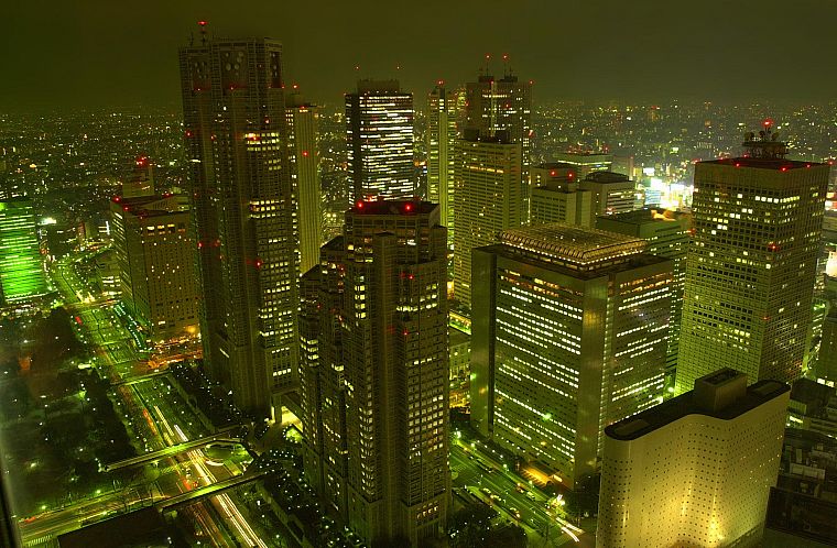 Япония, города, архитектура, здания - обои на рабочий стол