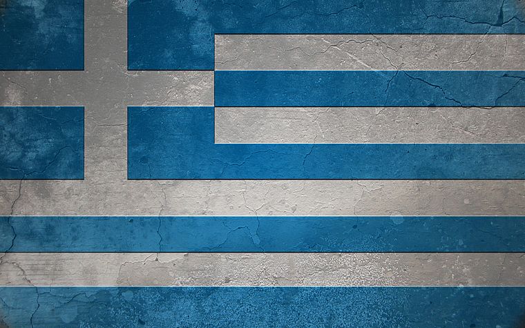 гранж, флаги, Греция - обои на рабочий стол