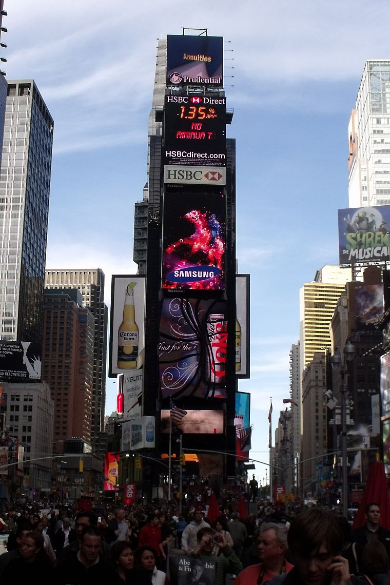 США, Нью-Йорк, реклама - обои на рабочий стол