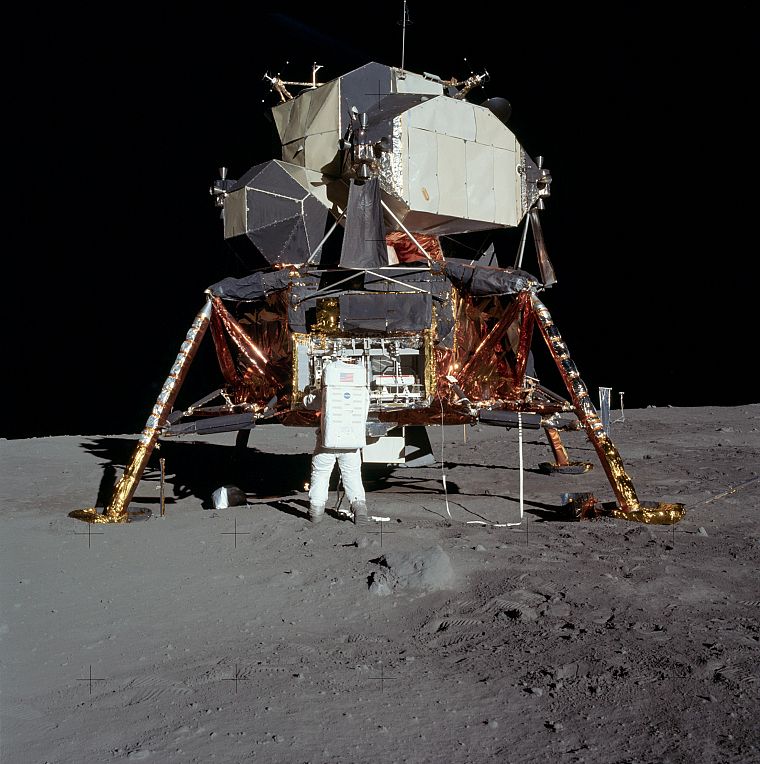 космическое пространство, Луна, НАСА - обои на рабочий стол