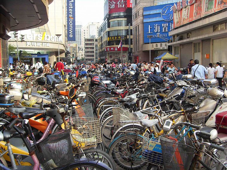 улицы, велосипеды - обои на рабочий стол