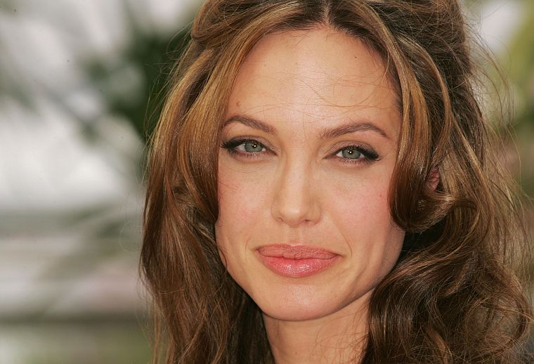 девушки, Анджелина Джоли, лица - обои на рабочий стол