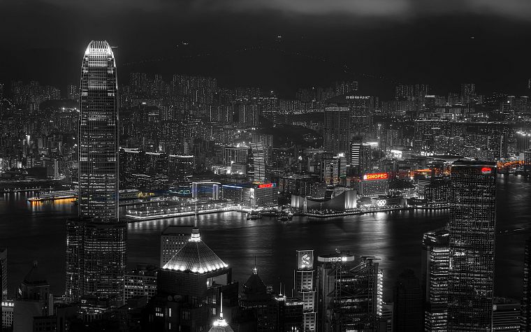 города, архитектура, руки, здания, Гонконг - обои на рабочий стол
