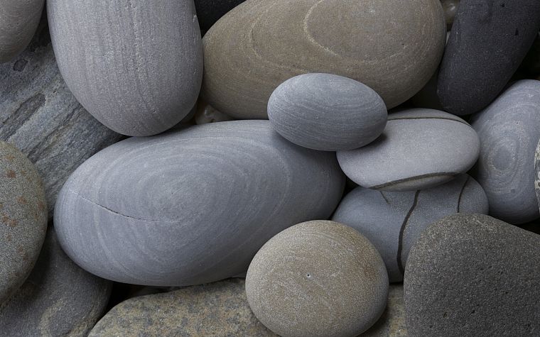скалы, камни, крупная галька - обои на рабочий стол