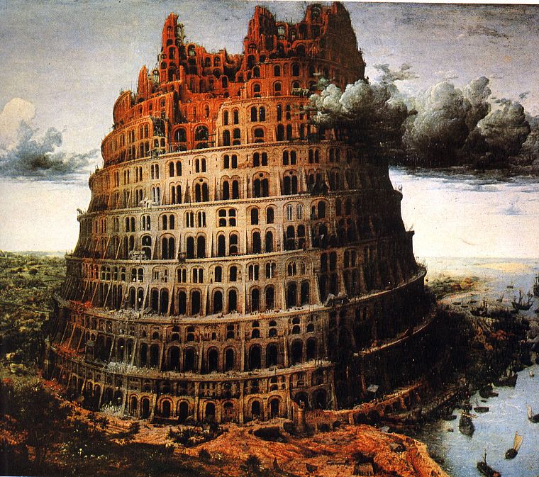 башня, Вавилонская башня, Питер Брейгель - обои на рабочий стол